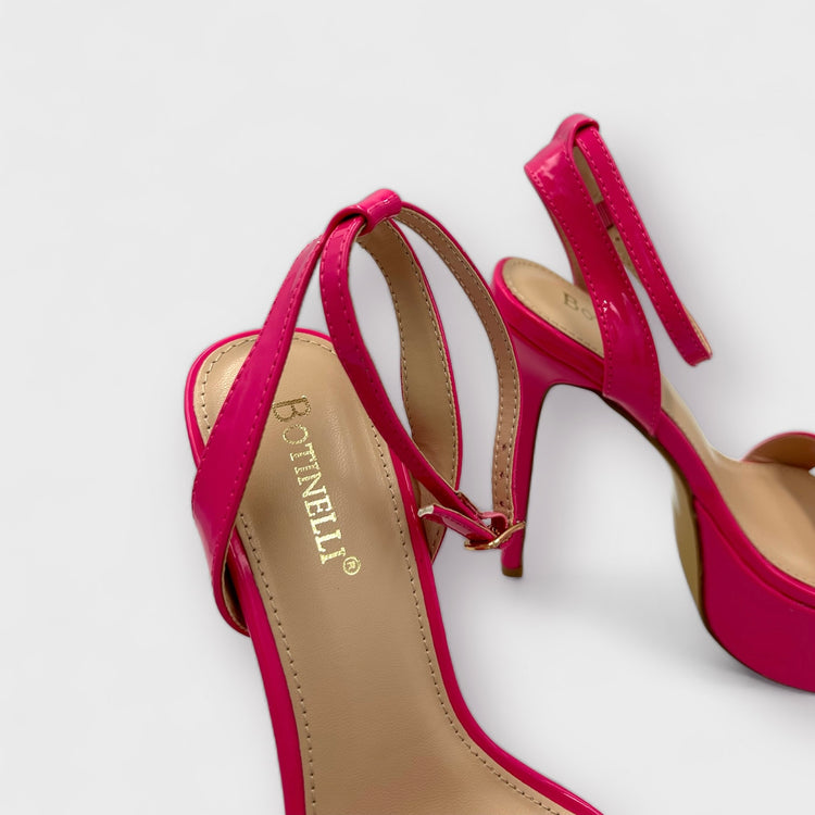 SANDALE CU TOC CLAUDYA FUCHSIA