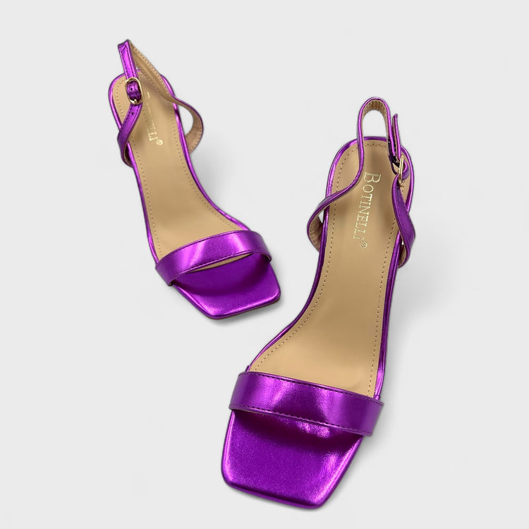 SANDALE CU TOC SLEEK MOV