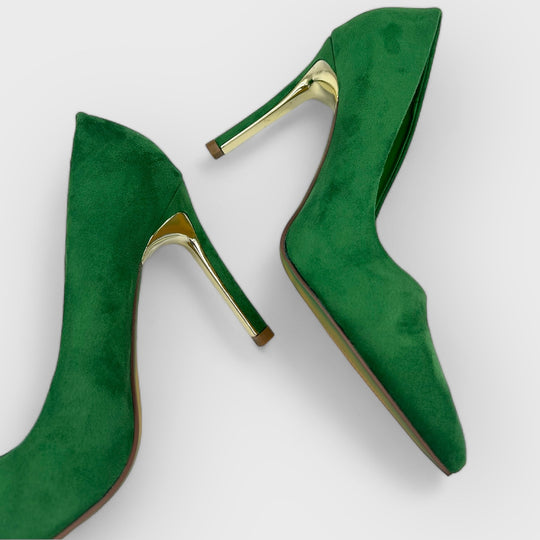 PANTOFI CU TOC JULY VERDE