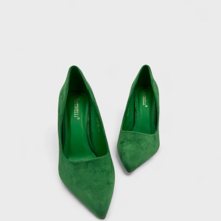 PANTOFI CU TOC JULY VERDE